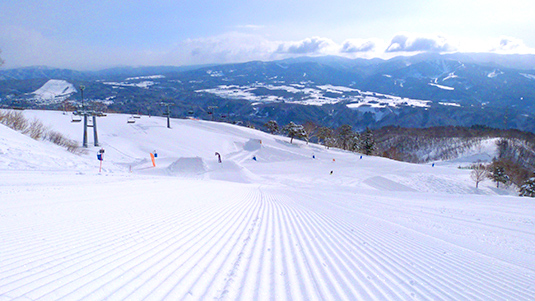 奥美濃　スキー場　ダイナランド　スノーボード　コース