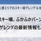 2月21日の奥美濃エリアのスキー場ゲレンデ＆積雪情報